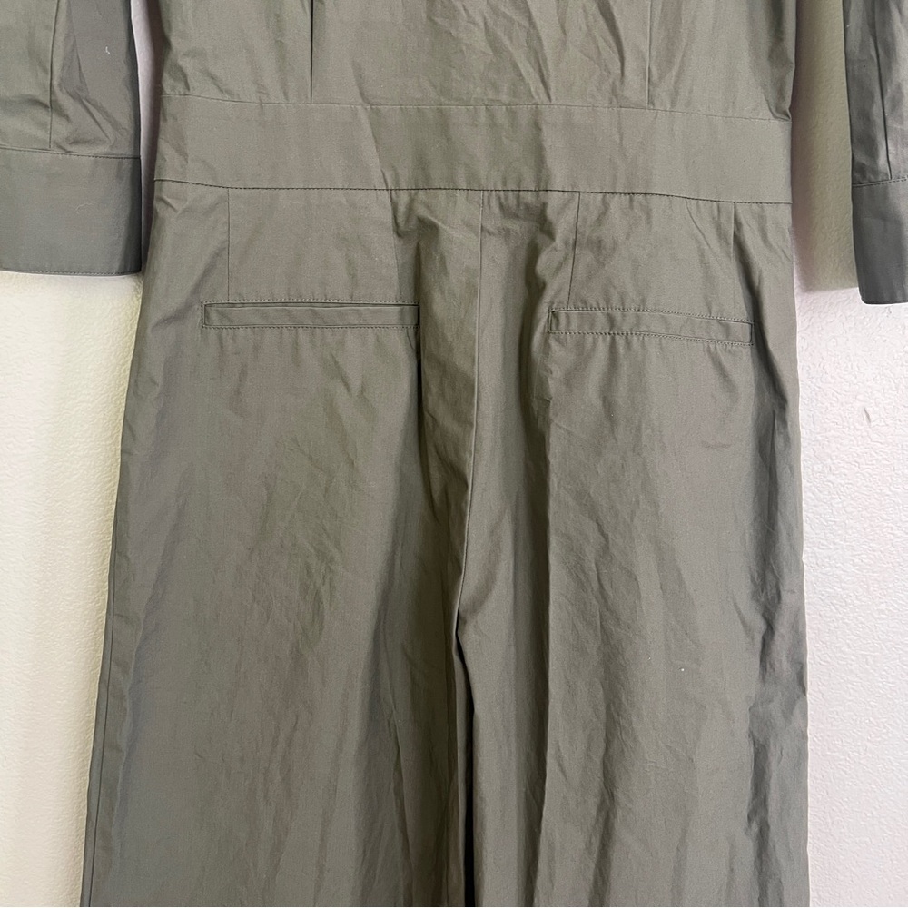 GWYN Blair Wide Leg Jumpsuit in Army Green - Picture 12 of 13
